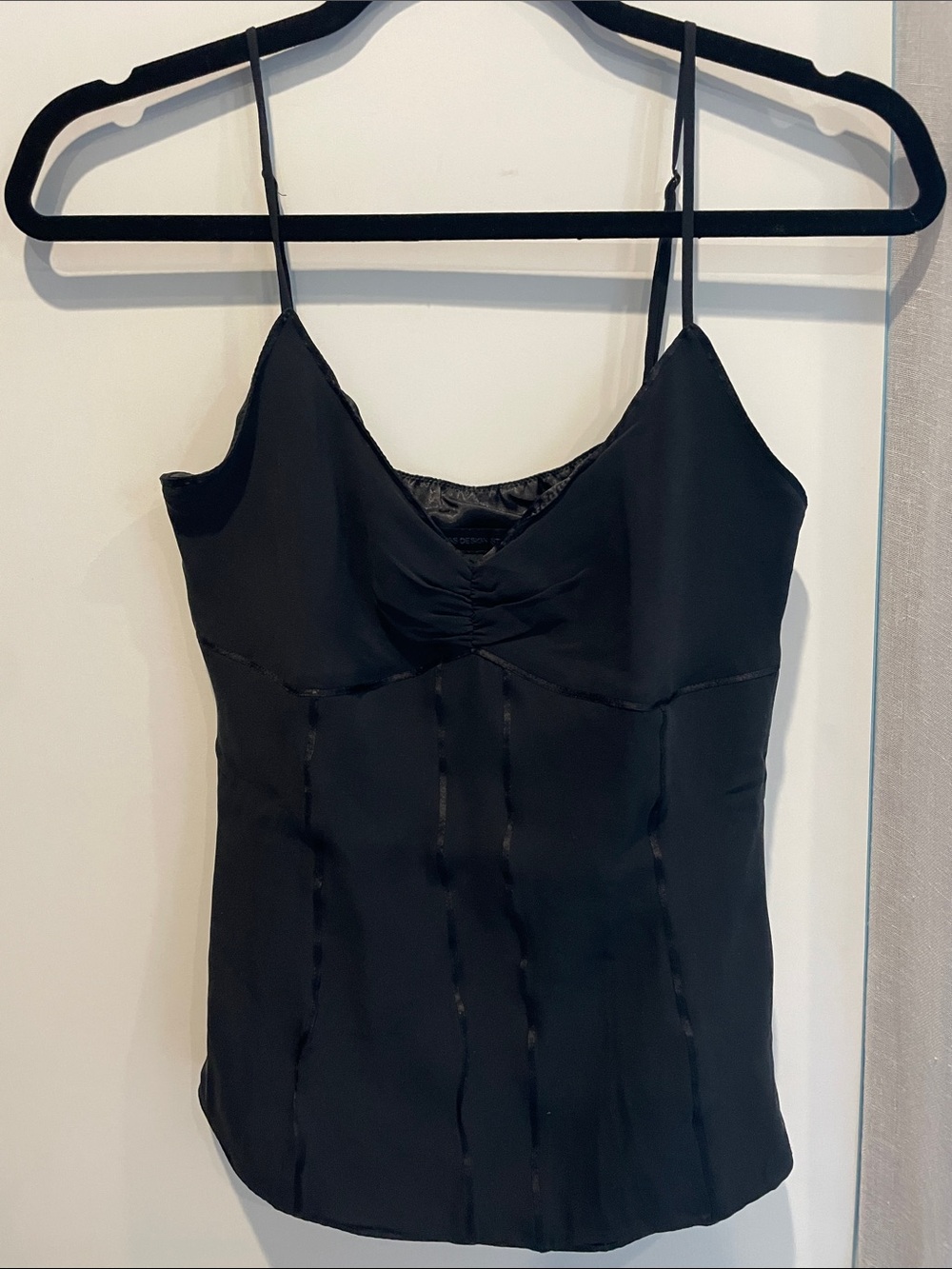 Express Black Silk Cami Top